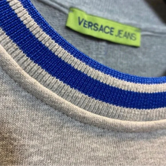 Versace Jeans Sweatshirt Gray Unisex - Size S